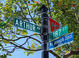 Arthur Ave. street sign